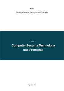 Computer Security: Cryptographic Tools, Symmetric Encryption, DES & AES