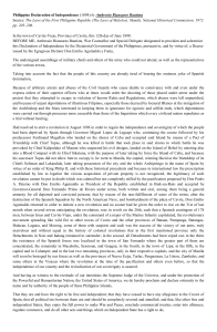 Philippine Declaration of Independence 1898 - Ambrosio Rianzares Bautista