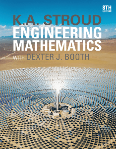 Engineering Mathematics 8th Ed. by Stroud & Booth | University Textbook