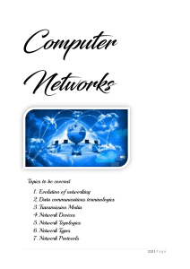 Computer Networks: Evolution, Topologies, Protocols - Coursebook