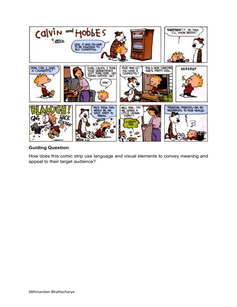 Calvin and Hobbes Comic Strip Analysis: Language & Visuals
