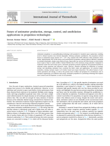 Antimatter Propulsion: Future Space Travel Technology