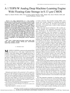 1 TOPS/W Analog Deep Machine-Learning Engine with Floating-Gate Storage