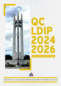 Quezon City Local Development Investment Program 2024-2026: Priority Projects