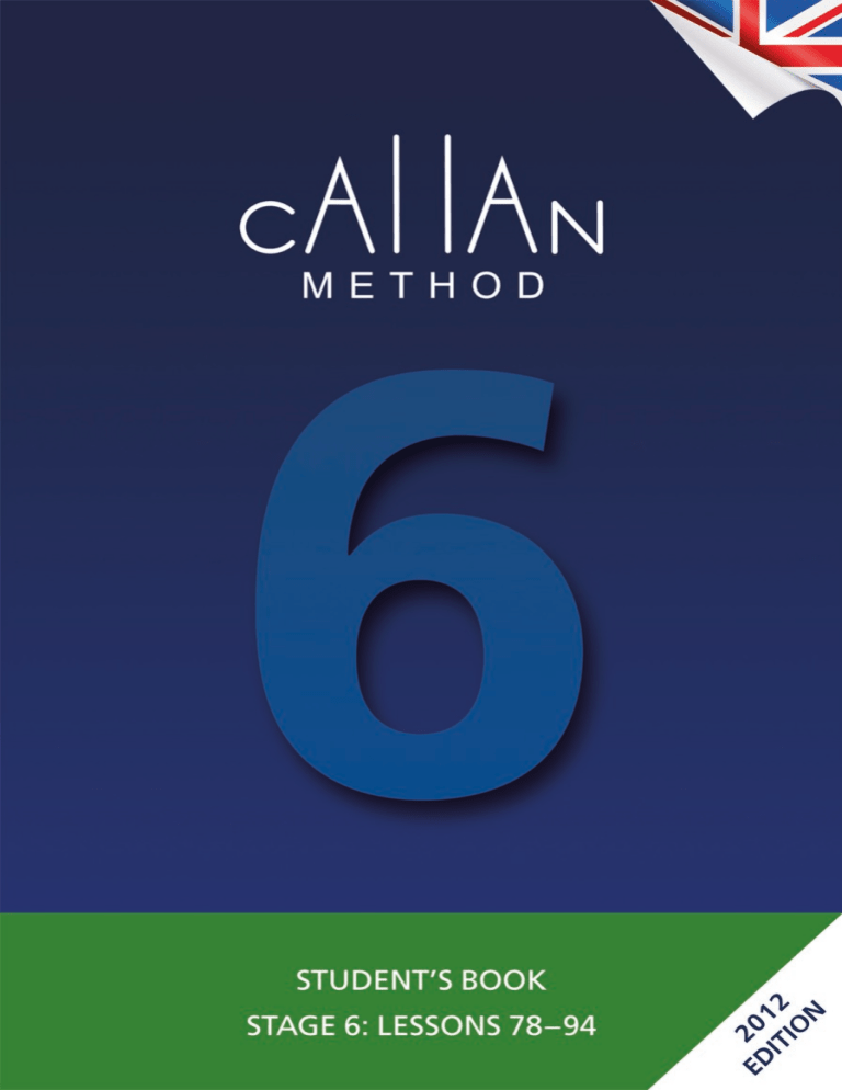 Callan Method Student's Book Stage 6: Fast English Learning