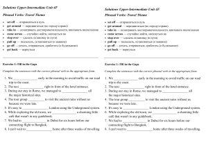 Solutions Upper-Intermediate 4F Phrasal verbs