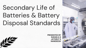 Secondary Life of Batteries & Disposal Standards | Sustainability Guide
