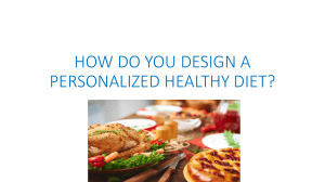 Design a Personalized Healthy Diet: A Step-by-Step Guide