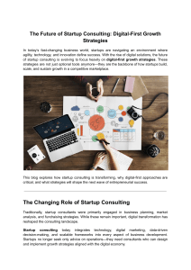 The Future of Startup Consulting  Digital-First Growth Strategies