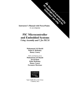 PIC Microcontroller & Embedded Systems Instructor's Manual | Solutions