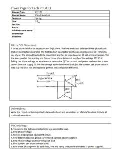 Three-Phase Circuit Analysis Report: Y & Delta Loads, MATLAB/Simulink