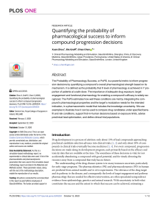 Quantifying Pharmacological Success for Drug Progression Decisions