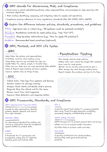 Cybersecurity Fundamentals: GRC, Pentest, SOC, and Security Controls