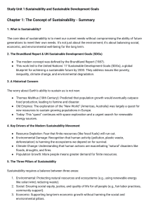 Guide to Sustainability & SDGs