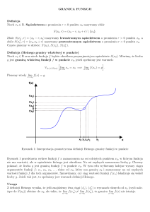 Granice funkcji: Definicje Heinego i Cauchy'ego