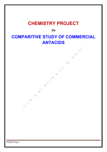 Antacid Effectiveness: A Chemistry Project