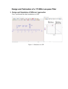 175 MHz Low-Pass Filter Design & Fabrication