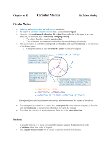 Circular Motion Physics: Centripetal Force, Acceleration & Radians