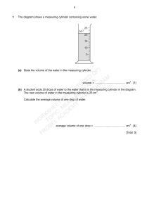 Physics Measurements Worksheet: Volume, Density, Time & Pendulum
