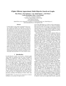 A*pex: Approximate Multi-Objective Search Algorithm