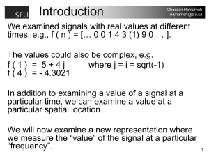 Fourier Transformations CMPT 340