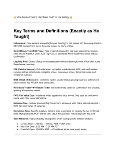 Ultra-Detailed Trading Plan: His Strategy, Terms, Process & Risk