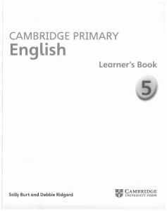 Cambridge Primary English Learner's Book 5