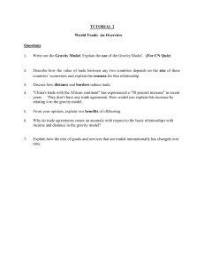 World Trade Overview: Gravity Model & Trade Dynamics