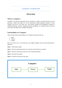 Computer Fundamentals Tutorial