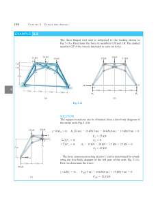 Engineering Mechanics: Cables & Arches - Solved Examples 5.5 & 5.6