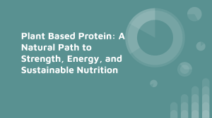 Plant-Based Protein: Benefits & Sustainable Nutrition