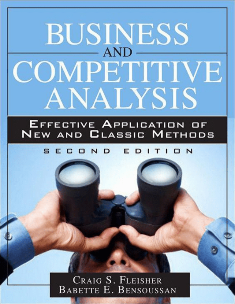 Business & Competitive Analysis Textbook, 2nd Edition