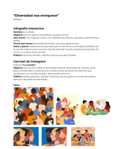 Infograf&iacute;a interactiva: Diversidad y gastronom&iacute;a