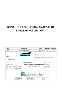 Fairlead Roller Aft Structural Analysis Report