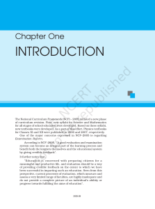 Exemplar Problems Physics Class 11: NCF 2005 Curriculum & Exam Reform