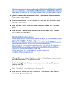 Phishing Training Platforms: Comparison & Cybersecurity Review