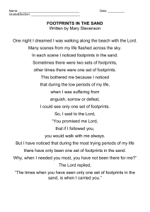 Footprints in the Sand Poem by Mary Stevenson - Literary Analysis