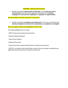 Business Environments: Analysis & Strategies