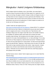Astrid Lindgren & M&aring;ngkultur: En kritisk analys