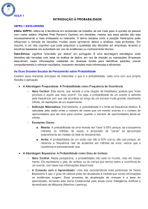 Probabilidade: Abordagens Frequentista e Bayesiana, Vari&aacute;veis Aleat&oacute;rias