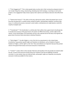 Civic Engagement & Democracy: Key Concepts Explained