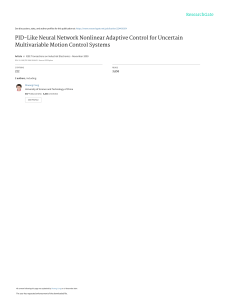 PID Neural Network Adaptive Control for Motion Systems