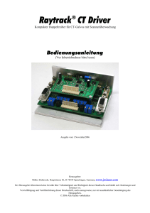 Raytrack CT Driver Benutzerhandbuch