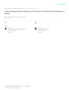 Understanding Primitive Reflexes: Role in Growth & Development (Review)