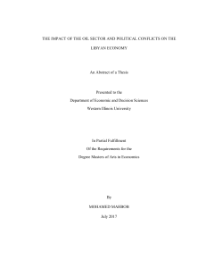 Libyan Economy: Oil Sector, Political Conflicts & GDP Impact (2017 Thesis)