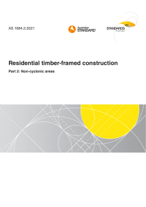 AS 1684.2:2021 Residential Timber-Framed Construction | Non-Cyclonic Areas