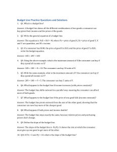 Budget Line Practice Questions & Solutions | Economics Study Guide