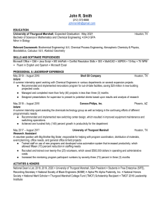 John R. Smith - Mathematics & Chemical Engineering Resume