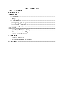 Long-Term Financing: Equity, Debt, WACC & Financial Management