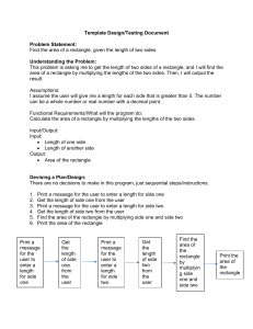 Rectangle Area Calculation: Template Design & Testing